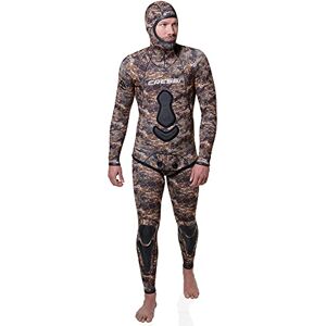 Cressi Men's Katana Man 2 Two-Piece Wetsuit in 5mm Neoprene for Freediving and Fishing, Light Brown, S Cressi Men's Katana Man 2 Two-Piece Wetsuit in 5mm Neoprene for Freediving and Fishing, Light Brown, S