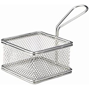 Genware NEV-SVB10 Serving Fry Basket, Square, 9.5 cm x 9.5 cm x 6 cm Genware NEV-SVB10 Serving Fry Basket, Square, 9.5 cm x 9.5 cm x 6 cm
