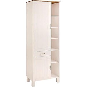 Dorel Home Furnishings Alby High Cabinet White/Honey 75x50x205cm Dorel Home Furnishings Alby High Cabinet White/Honey 75x50x205cm