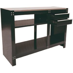 Hilka Heavy Duty Work Bench - Steel, Black - Work Bench Hilka Heavy Duty Work Bench - Steel, Black - Work Bench