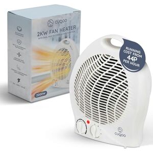 CUQOO 2KW Fan Cooler and Heater Variable Thermostat & 2 Heat Settings – Low Energy Usage 2-in-1 Portable Electric Quiet Heater and Cooler for Home White (Package may vary) CUQOO 2KW Fan Cooler and Heater Variable Thermostat & 2 Heat Settings – Low Energy Usage 2-in-1 Portable Electric Quiet Heater and Cooler for Home White (Package may vary)
