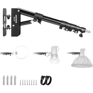 NEEWER Ring Light Wall Mount Boom Arm, 22"-46"/55-116cm 180° Swivel Triangle Light Wall Mounting for Photography Strobe Monolight Softbox Umbrella Reflector, Aluminum Alloy, 6.6lb/3kg Capacity, WB-100 NEEWER Ring Light Wall Mount Boom Arm, 22"-46"/55-116cm 180° Swivel Triangle Light Wall Mounting for Photography Strobe Monolight Softbox Umbrella Reflector, Aluminum Alloy, 6.6lb/3kg Capacity, WB-100