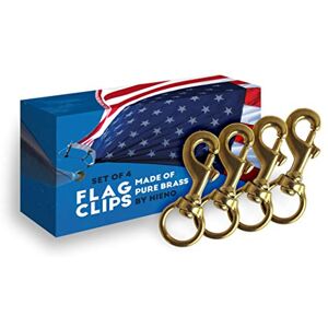 Hieno Supplies Flag Clips for Rope 4-Pack Durable 3.2" Bronze Brass Snap Clip with Swivel Eyelet Best for Flag Poles with Halyard Rope 4 PCS Flag Pole Clips Hieno Supplies Flag Clips for Rope 4-Pack Durable 3.2" Bronze Brass Snap Clip with Swivel Eyelet Best for Flag Poles with Halyard Rope 4 PCS Flag Pole Clips