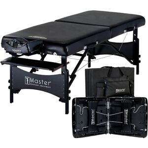 Master Massage Equipment Master Massage 76cm wide Galaxy Luxurious Portable Massage Table Capacity: 300KG W/Carry Bag Massage Couch Beauty Bed, Sleek Black, Oil Proof PU Vinyl Master Massage Equipment Master Massage 76cm wide Galaxy Luxurious Portable Massage Table Capacity: 300KG W/Carry Bag Massage Couch Beauty Bed, Sleek Black, Oil Proof PU Vinyl