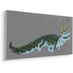 Komar Stretcher Frame in Real Wood Frame Loki Alligator Variance Size 90 x 40 cm Canvas Picture Marvel Children's Room Komar Stretcher Frame in Real Wood Frame Loki Alligator Variance Size 90 x 40 cm Canvas Picture Marvel Children's Room