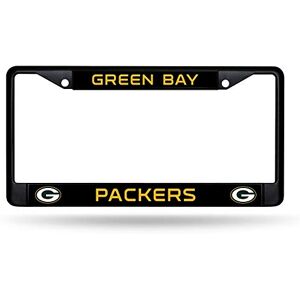 Rico Industries NFL Green Bay Packers Standard Chrome License Plate Frame, 6 x 12.25- Rico Industries NFL Green Bay Packers Standard Chrome License Plate Frame, 6 x 12.25-