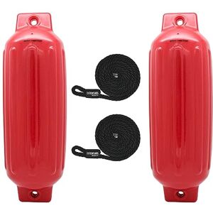 Extreme Max 3006.7563 BoatTector Fender, Red, 8.5" x 27" Value 2-Pack Extreme Max 3006.7563 BoatTector Fender, Red, 8.5" x 27" Value 2-Pack