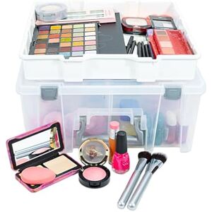 Best kept ArtBin AB Designs 6899ABD Super Satchel Double Deep with Lift-Out Tray and Removable Dividers, Stackable Home Storage Organization Container, Clear with Sliver Latches and Handle Best kept ArtBin AB Designs 6899ABD Super Satchel Double Deep with Lift-Out Tray and Removable Dividers, Stackable Home Storage Organization Container, Clear with Sliver Latches and Handle