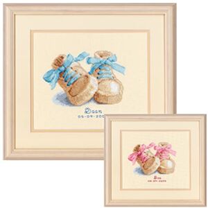 Vervaco Baby Baptism Cross-stitch - Blue & Pink Yarn Vervaco Baby Baptism Cross-stitch - Blue & Pink Yarn