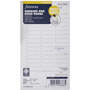 Filofax Week on 2 Pages French Academic Per 22/23 Filofax Week on 2 Pages French Academic Per 22/23