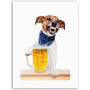 Wee Blue Coo Jack Russell Dog Mug Beer Pint Drunk Picture Canvas Art Print Wee Blue Coo Jack Russell Dog Mug Beer Pint Drunk Picture Canvas Art Print