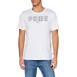 Puma Brand tee Men's Short Sleeve T-Shirt, White, S Puma Brand tee Men's Short Sleeve T-Shirt, White, S