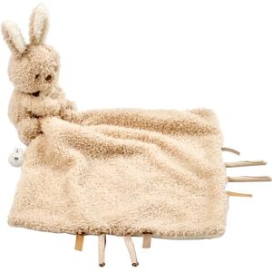 Nattou Cuddly Blanket Rabbit with Attachment for Dummy, 27 x 27 cm, 100% Polyester, Teddy, Sand Nattou Cuddly Blanket Rabbit with Attachment for Dummy, 27 x 27 cm, 100% Polyester, Teddy, Sand