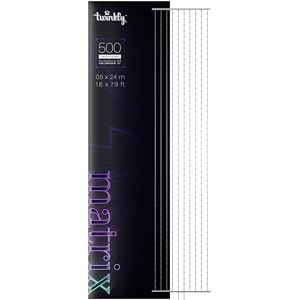 Twinkly Matrix 500 LED RGB, High Density LED Curtain, Smart Multicolor Gaming RGB Lights, Razer Chroma, Omen, Alexa, Google Home Compatible, Gaming Lights, App Control, Transparent Wire, 0.5m x 2.4m Twinkly Matrix 500 LED RGB, High Density LED Curtain, Smart Multicolor Gaming RGB Lights, Razer Chroma, Omen, Alexa, Google Home Compatible, Gaming Lights, App Control, Transparent Wire, 0.5m x 2.4m