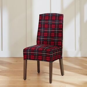 Surefit Cove Cotton Canvas Short Dining Room Chair Covers, Dining Chair Cover with 6 Inch Skirt, Removable and Machine Washable, Set of 2 Dining Chair Covers, Plaid Surefit Cove Cotton Canvas Short Dining Room Chair Covers, Dining Chair Cover with 6 Inch Skirt, Removable and Machine Washable, Set of 2 Dining Chair Covers, Plaid