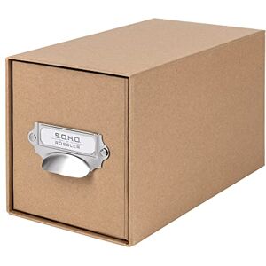 Rössler Papier 1327452620 S.O.H.O. CD-ladebak, met beschrijfbaar inlegetiket en handgreep, Kraft, 1 stuk Rössler Papier 1327452620 S.O.H.O. CD-ladebak, met beschrijfbaar inlegetiket en handgreep, Kraft, 1 stuk