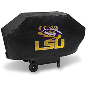 Rico Industries NCAA LSU Tigers Black Deluxe Grill Cover Deluxe Vinyl Grill Cover 68" Wide/Heavy Duty/Velcro Staps Rico Industries NCAA LSU Tigers Black Deluxe Grill Cover Deluxe Vinyl Grill Cover 68" Wide/Heavy Duty/Velcro Staps
