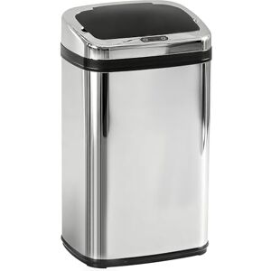 HOMCOM 30L Automatic Kitchen Bin with Lid, Stainless Steel Sensor Bin with Infrared Motion Sensor for Home Office, Bathroom, Living Room, Silver HOMCOM 30L Automatic Kitchen Bin with Lid, Stainless Steel Sensor Bin with Infrared Motion Sensor for Home Office, Bathroom, Living Room, Silver