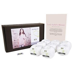 DesignEtte Lady Sybil’s Adults Knitting Kit 100 Percent Mercerized Egyptian Cotton Wool Yarn Balls and Pattern in a Set Beginner Starter Handcrafts Pack Box 50g≈127m/5ply Winter Sky 910, XL DesignEtte Lady Sybil’s Adults Knitting Kit 100 Percent Mercerized Egyptian Cotton Wool Yarn Balls and Pattern in a Set Beginner Starter Handcrafts Pack Box 50g≈127m/5ply Winter Sky 910, XL