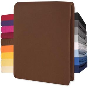 CelinaTex Lucina Topper Fitted Sheet Divan Cover Cotton 140x200-160x200 cm choco brown CelinaTex Lucina Topper Fitted Sheet Divan Cover Cotton 140x200-160x200 cm choco brown