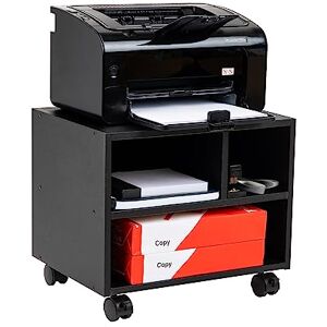 Mind Reader MDF Printer Cart, Rolling Supply Organization Shelves, Storage for Paper, Locking Casters, Supports 70 Lbs. 31 Kg, Black Mind Reader MDF Printer Cart, Rolling Supply Organization Shelves, Storage for Paper, Locking Casters, Supports 70 Lbs. 31 Kg, Black