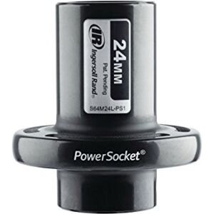 Ingersoll-Rand Ingersoll Rand Power Socket S64M24L-PS1, for Air Impact Wrench, 24 mm, ½” Impact Tool up to 50% More Torque, Light and Compact Ingersoll-Rand Ingersoll Rand Power Socket S64M24L-PS1, for Air Impact Wrench, 24 mm, ½” Impact Tool up to 50% More Torque, Light and Compact
