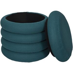 HOME DECO FACTORY , HD0424, Storage Pouffe Modern and Elegant Design, Ideal for Living Room or Bedroom, Practical and Lightweight, Generous Storage Capacity, Size 37 x 42 x 37 cm, Colour: Blue HOME DECO FACTORY , HD0424, Storage Pouffe Modern and Elegant Design, Ideal for Living Room or Bedroom, Practical and Lightweight, Generous Storage Capacity, Size 37 x 42 x 37 cm, Colour: Blue