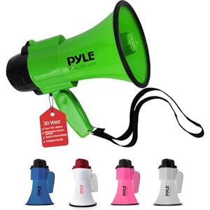 Pyle 30W Megaphone Speaker with Microphone, Loud Bullhorn Megaphones with Siren & Adjustable Volume, Loud Hailer Mega Phone, Indoor/Outdoor Use, Perfect for Sports, Police, Safety Drills, Kids & More Pyle 30W Megaphone Speaker with Microphone, Loud Bullhorn Megaphones with Siren & Adjustable Volume, Loud Hailer Mega Phone, Indoor/Outdoor Use, Perfect for Sports, Police, Safety Drills, Kids & More
