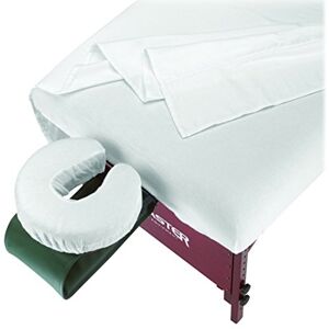 Master Massage Equipment Master Massage Deluxe Massage Table Cover Flannel Sheet Set, Pure White, 3-Piece Master Massage Equipment Master Massage Deluxe Massage Table Cover Flannel Sheet Set, Pure White, 3-Piece