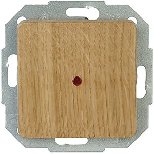 Kopp Milano 619679086 Control Switch Off and Double-Throw Switch with Lens and Set-In Glow Lamp Oak Wood Kopp Milano 619679086 Control Switch Off and Double-Throw Switch with Lens and Set-In Glow Lamp Oak Wood
