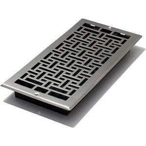Decor Grates AJL614W-NKL Oriental Wall Register, 6-Inch by 14-Inch, Nickel Decor Grates AJL614W-NKL Oriental Wall Register, 6-Inch by 14-Inch, Nickel
