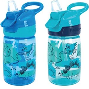 Nuby Incredible Gulp Water Bottle No Spill Active Toddler Sippy Cup 360ml / 12oz Carry Handle Dishwasher and Microwave Safe Suitable Beaker for 18 Months Plus (Dinosaurs, Pack of 2) Nuby Incredible Gulp Water Bottle No Spill Active Toddler Sippy Cup 360ml / 12oz Carry Handle Dishwasher and Microwave Safe Suitable Beaker for 18 Months Plus (Dinosaurs, Pack of 2)