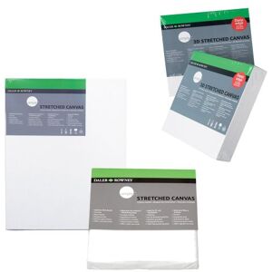 Daler Rowney Daler-Rowney Simply Standard Canvas, Medium Grain, 250 gsm, Standard, 12 x 31in 30 x 80 cm, White, 3 Pack Daler Rowney Daler-Rowney Simply Standard Canvas, Medium Grain, 250 gsm, Standard, 12 x 31in 30 x 80 cm, White, 3 Pack