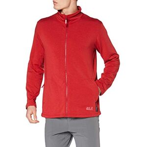 Jack Wolfskin Men Jwp Midlayer Fleece Jacket Dark Lacquer Red, Size 4 Jack Wolfskin Men Jwp Midlayer Fleece Jacket Dark Lacquer Red, Size 4