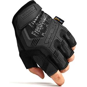 FREE SOLDIER Men's Non-slip Fingerless Gloves Half Finger Cycling Gloves Outdoor Motorcycle Climbing Hiking camping sports Glove (Black, S) FREE SOLDIER Men's Non-slip Fingerless Gloves Half Finger Cycling Gloves Outdoor Motorcycle Climbing Hiking camping sports Glove (Black, S)