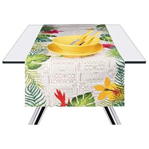 Excelsa Tiki Table Runner, 100% Cotton, Multicoloured, 45 x 140 cm Excelsa Tiki Table Runner, 100% Cotton, Multicoloured, 45 x 140 cm
