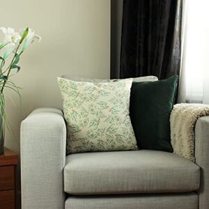 Paoletti Hawley Botanical Feather Filled Cushion Twin Pack,Sage,45 x 45cm Paoletti Hawley Botanical Feather Filled Cushion Twin Pack,Sage,45 x 45cm