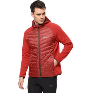 Jack Wolfskin Men's Routeburn Pro HybridM Fleece Jacket, Strong Red, S Jack Wolfskin Men's Routeburn Pro HybridM Fleece Jacket, Strong Red, S