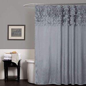 Lush Decor Lillian Shower Curtain Textured Shimmer Circle Design Bathroom, 72” x 72”, Gray Lush Decor Lillian Shower Curtain Textured Shimmer Circle Design Bathroom, 72” x 72”, Gray