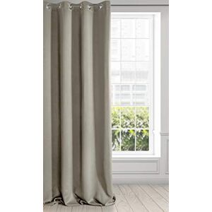 Eurofirany LOGAN Extra Long Blackout Curtain 1 Unit Eyelets, Light blocking Room Darkening Bedroom Living Room, W53 x L98, Cappuccino Eurofirany LOGAN Extra Long Blackout Curtain 1 Unit Eyelets, Light blocking Room Darkening Bedroom Living Room, W53 x L98, Cappuccino