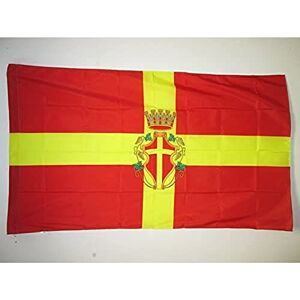 AZ FLAG Messina with arms Flag 2x3 Ft Messina Banner with Sleeve 100% Polyester Fade Resistant Vivid Colors 2' x 3' Feet 90x60 Cm AZ FLAG Messina with arms Flag 2x3 Ft Messina Banner with Sleeve 100% Polyester Fade Resistant Vivid Colors 2' x 3' Feet 90x60 Cm