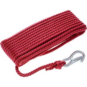 attwood Solid Braided Mulit-Filiment Propropylene (MFP) Anchor Line 11736, 3/8 diameter x 50' long Red attwood Solid Braided Mulit-Filiment Propropylene (MFP) Anchor Line 11736, 3/8 diameter x 50' long Red