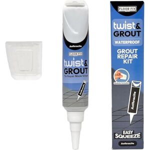 Twist & Grout Floor-Fix Pro Reviver- Repair For Bathroom/Shower/Kitchen Tiles Fast Premixed Durable & Waterproof Tile Restoration Kit- Includes Smoothing Tool (Anthracite) Twist & Grout Floor-Fix Pro Reviver- Repair For Bathroom/Shower/Kitchen Tiles Fast Premixed Durable & Waterproof Tile Restoration Kit- Includes Smoothing Tool (Anthracite)