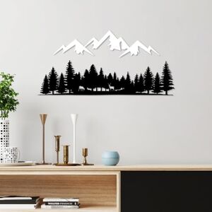 Hanah Home Stylish Decorative Metal Wall Accessory, Black & White, 54 x 14 cm & 70 x 33 cm, 100% Metal, 1.5 mm Thick, Easy Wall Mounting, Perfect for Home Decor Hanah Home Stylish Decorative Metal Wall Accessory, Black & White, 54 x 14 cm & 70 x 33 cm, 100% Metal, 1.5 mm Thick, Easy Wall Mounting, Perfect for Home Decor