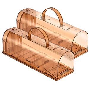 CGZZ Mouse Trap 2 Pack, Reusable Rodent Trap 20cm Large, Mice Catcher Live, Pets Children Friendly, Anti-Broken tail Design, Indoor Outdoor Use, Washable, Large Live Space No Kill CGZZ Mouse Trap 2 Pack, Reusable Rodent Trap 20cm Large, Mice Catcher Live, Pets Children Friendly, Anti-Broken tail Design, Indoor Outdoor Use, Washable, Large Live Space No Kill