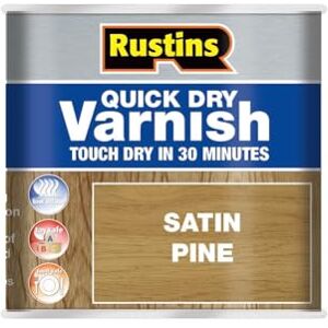 RUSTINS Quick Dry Varnish Pine 250ml RUSTINS Quick Dry Varnish Pine 250ml