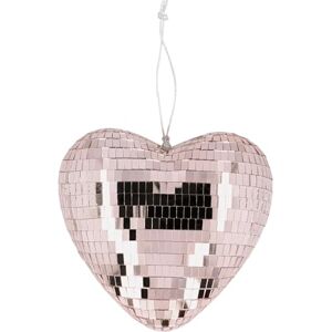 Boland Shiny Heart Disco Ball, 19 cm, Decoration for Disco Fever Theme Party, Hanging Decoration for Wedding or New Year's Eve Boland Shiny Heart Disco Ball, 19 cm, Decoration for Disco Fever Theme Party, Hanging Decoration for Wedding or New Year's Eve