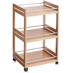 Zeller 13591 Bathroom Storage Trolley Bamboo/Metal 45.7 x 38 x 76 Zeller 13591 Bathroom Storage Trolley Bamboo/Metal 45.7 x 38 x 76