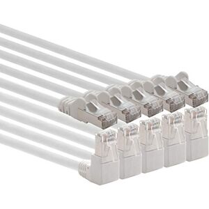 1aTTack.de 366149 Cat.6 network cable angle 90 degrees 0.5m white pack of 5 Cat6 patch cable (SFTP PIMF) 1000Mbit/s Rj 45 connector 5 x 0.5m meters white 1aTTack.de 366149 Cat.6 network cable angle 90 degrees 0.5m white pack of 5 Cat6 patch cable (SFTP PIMF) 1000Mbit/s Rj 45 connector 5 x 0.5m meters white