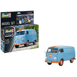 Revell Model Set 67726 VW T1 Panel Van (Gulf Decoration) 1:144 Scale Unbuilt,Unpainted Plastic Model Kit with Contacta Professional Glue, Paintbrush & Selected Aqua Color Paints Revell Model Set 67726 VW T1 Panel Van (Gulf Decoration) 1:144 Scale Unbuilt,Unpainted Plastic Model Kit with Contacta Professional Glue, Paintbrush & Selected Aqua Color Paints